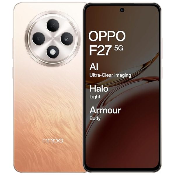 Oppo F27 5G Smartphone 8GB RAM/256GB Storage (Amber Orange)
