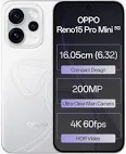 Oppo Reno15 Pro Mini 5G Smartphone 12GB RAM/256GB Storage (Glacier White)